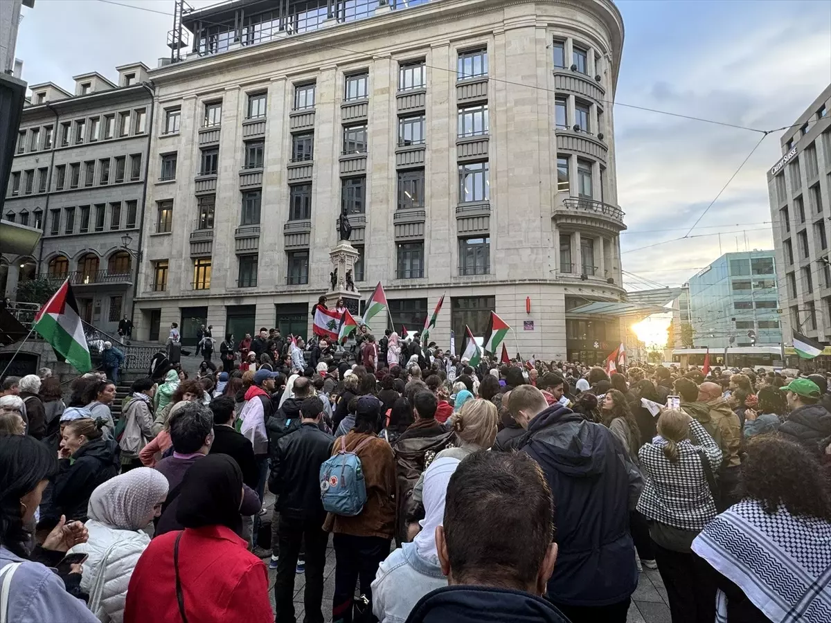 Cenevre’de İsrail Saldırılarına Protesto